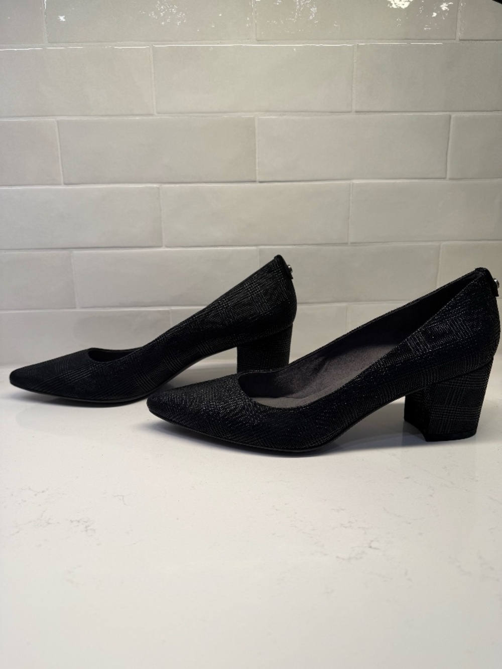 Stuart Weitzman Block Heel Black Pump Size 8.5